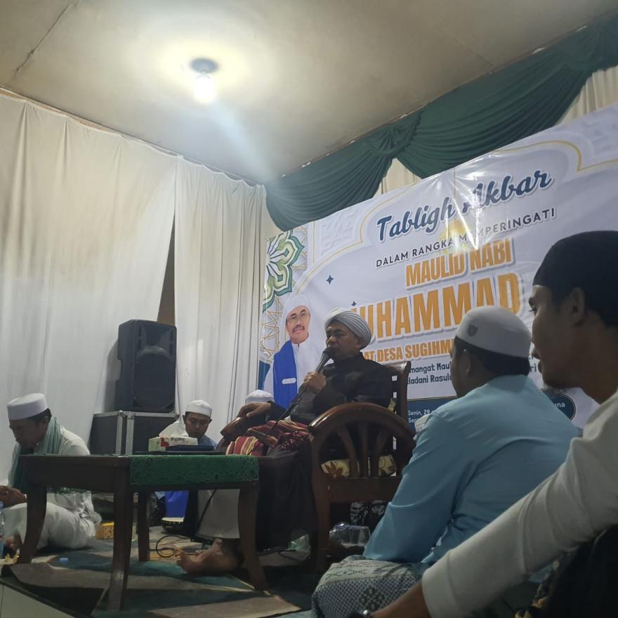 Peringatan Maulid Nabi Muhammad SAW Di lingkungan Desa Sugihmukti